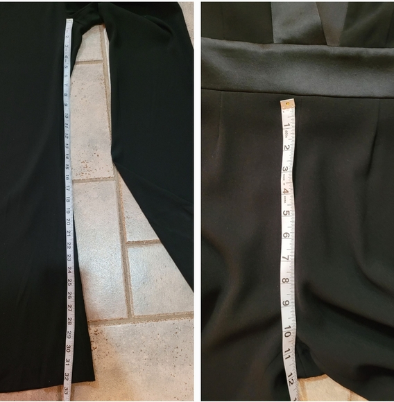 Galvan London Womens Infinity Embellished Mixed Media Black Jumpsuit - Picture 10 of 16